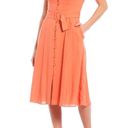 Donna Morgan NWT  Flutter Sleeve Belted Midi Dress Photo 0