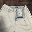 EXPRESS  High-rise light denim shorts Photo 1