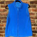 Mountain Lake  Vintage Blue Fleece Sleeveless Full Zip Vest Women's Photo 0