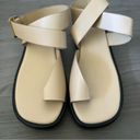 Abercrombie & Fitch  Neutral Strappy Platform Toe Sandal Cream Brown 9 Photo 2