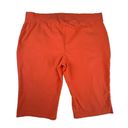 Krass&co D& Active Orange Capri Pants Pull On Pockets Stretch Knee Area Size 1XP Photo 2