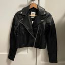 Abercrombie & Fitch Aberocrombie Vegan Leather Jacket Photo 2