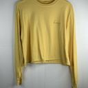 Brandy Melville  John Galt Camila Yellow Honey Crop Long Sleeve T-Shirt One Size Photo 2