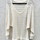 We The Free  Dolman Sleeve 100% Cotton Pullover Sweater Cream Women's Size Large Photo 0