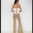 Say Anything NWT boutique  gold high waisted flare knit pants Photo 2