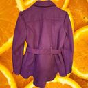 Celebrity Pink  Brand‎ Purple Pea Coat with Belt Size Large Photo 5