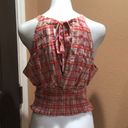 Pilcro  plaid sleeveless blouse nwt Photo 2