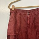 Anthropologie  Marlena Linen Crochet Crop Pants Photo 7