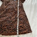 Show Me Your Mumu  Women’s Small Mumu Blue Cyrus Mini Dress Bronze Leopard New NW Photo 3