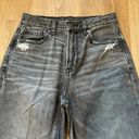 American Eagle Grey Denim Distressed Mom Jeans Photo 1