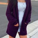 Love Tree Plum Popcorn Texture Cardigan Photo 1