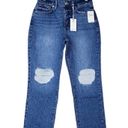 Good American  Womens 4/27 Good Vintage Raw Hem Straight Leg Jeans NEW Photo 1