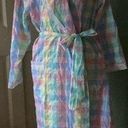 New Amanda Steward multicolor plaid robe, size L Size L Photo 0