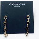 Coach  ‘C’ linear chain earrings Photo 3