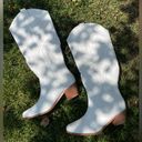 White cowboy festival boots Size 10 Photo 3