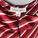 Cotton Candy LA Red Striped Silk Dress Photo 2