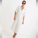 Madewell  Lightestspun Cover Up Maxi Shirtdress NWT XS Cream Featherweight Relax Photo 0