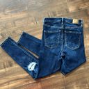 American Eagle AEO  Highest Rise Jeggings Distressed Ripped Dark Wash Size 4 Photo 8