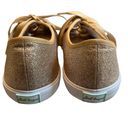 Jack Rogers  Carter Glitter Sneakers Metallic Gold Lace Up Sparkle Photo 7