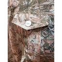 Ruby Rd . Women Beige Brown Floral Rayon Long Sleeve Button Front Jacket Size 8 Photo 3