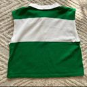 ZARA  NWT Green and White Polo Cropped Tank Golf Tennis Preppy Collared Shirt Photo 4