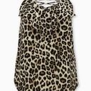 Torrid  Animal Print Georgette Ruffle Lace-Up Sleeveless Top Photo 1