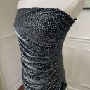 Jump Y2K  Strapless Black Silver Formal Gown Dress 5 6 Photo 2