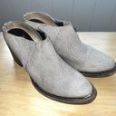 FREEBIRD by Steven  Shae Cream Lizard Leather Mule Booties SZ 7 Photo 2