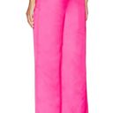 Lovers + Friends  Satin Wide Leg Pant Barbie Pink XS Andie Trouser High Rise NEW Photo 2