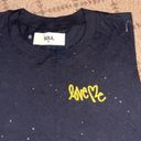 Soul cycle crop shirt w splatters NWOT S Photo 1