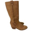 Jack Rogers  Sawyer Brown Suede Leather Tall Boots Womens 6.5M Riding Casual Zip Photo 0