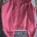 Kimes Ranch Malta Cropped Quarter Zip Sweatshirt in Wine Photo 10