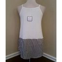 Modcloth NEW  Kling Sleeveless Nautical Tank with Stripes & Anchor Buttons Size S Photo 3