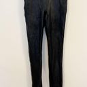 Spanx Faux Leather Black Leggings Size Small MSRP 98$ S/N 2437 High Rise Photo 2