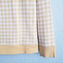 Draper James  Gingham Print Natalie Sweatshirt Yellow Multi/Yellow Gingham S Photo 8