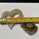 Monet Lot Of 2 Signed Rhinestone Brooch Pins  / Vintage Coro - Missing Stones Photo 4