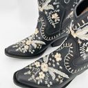 Dingo  Primrose Embroidered Black Leather Boots Cowboy Size 8.5 NWT Photo 2