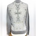 all saints sweater digitally printed grey flora back cardigan Photo 1