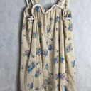 Source Unknown Vintage Cottage Core Sleeveless Cotton Blend Cream Floral Night Dress Sz LG Photo 1