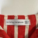 Faithfull the Brand  le petit linen striped mini dress size 8 new without tags Photo 3