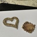 Monet Lot Of 2 Signed Rhinestone Brooch Pins  / Vintage Coro - Missing Stones Photo 9