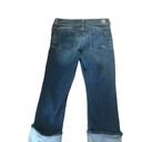 Guess Jeans Cuffed Stretch Capri Cropped Jean 31X25” Med Wash Style#JC8151 Photo 4