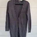 Vince  Metallic Linen Blend Button Up Cardigan Photo 0