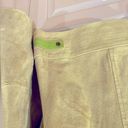 Ruff Hewn Lime Green Suede Leather Jacket Moto Biker L Photo 5