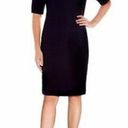 Mario Serrani  Short Sleeve Ribbed Black  Dress Size S Photo 0