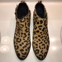 Steven By Steve Madden  Women’s Cavi Calf Hair Leopard Print Heeled Ankle Booties Photo 1