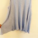 Free People  Womens Blue Swing It Cowl Neck Tank Top Size Small Waffle Knit Photo 8