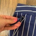 Tommy Hilfiger  Navy/Striped Wide Leg Trousers Photo 1