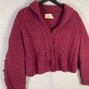 Vintage J. Crew Unisex Burgundy Shetland Wool Cardigan Sweater Size M Red Size M Photo 6