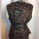 NWT $249 5/48 Draped Faux Fur Vest Brown Medium Photo 4